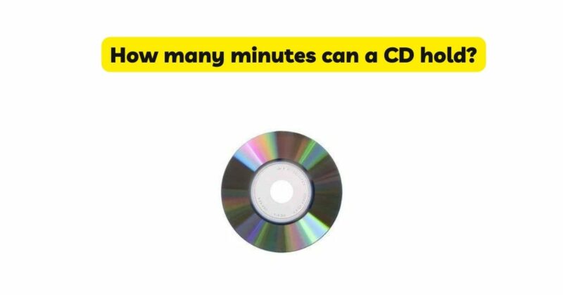 How many minutes can a CD hold?