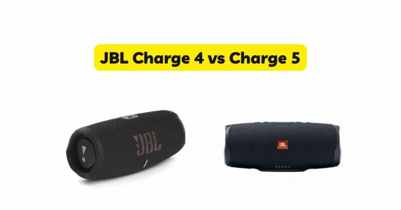 JBL Charge 4 vs Charge 5
