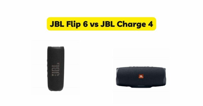 JBL Flip 6 vs JBL Charge 4