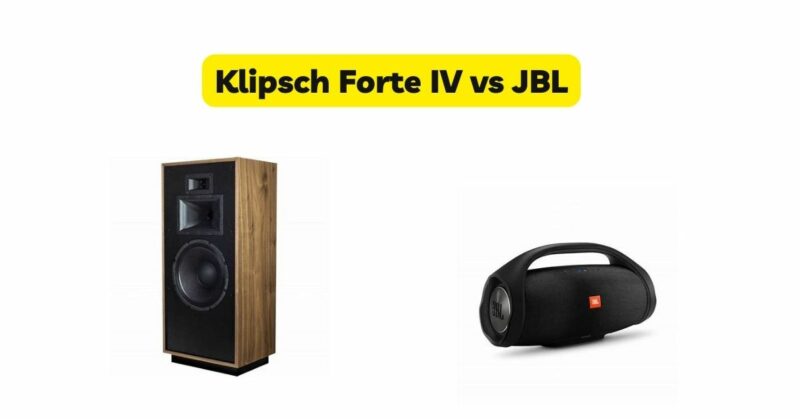 Klipsch Forte IV vs JBL