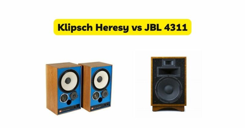 Minefelt flugt bind Klipsch Heresy vs JBL 4311 - All for Turntables