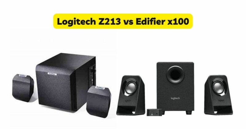 Logitech Z213 vs Edifier x100