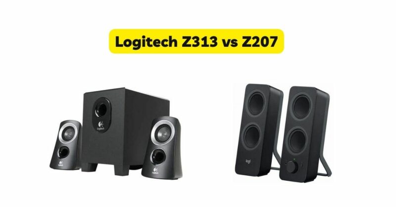 Logitech Z313 vs Z207