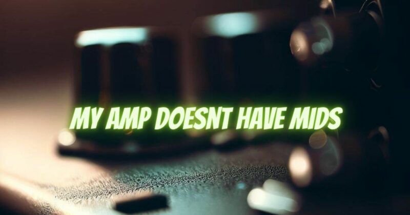 My amp doesnt have mids