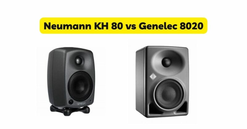 Neumann KH 80 vs Genelec 8020