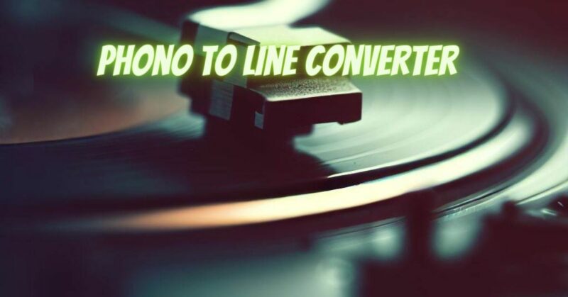 Phono to line Converter