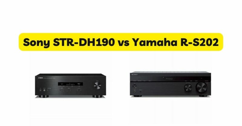 Sony STR-DH190 vs Yamaha R-S202