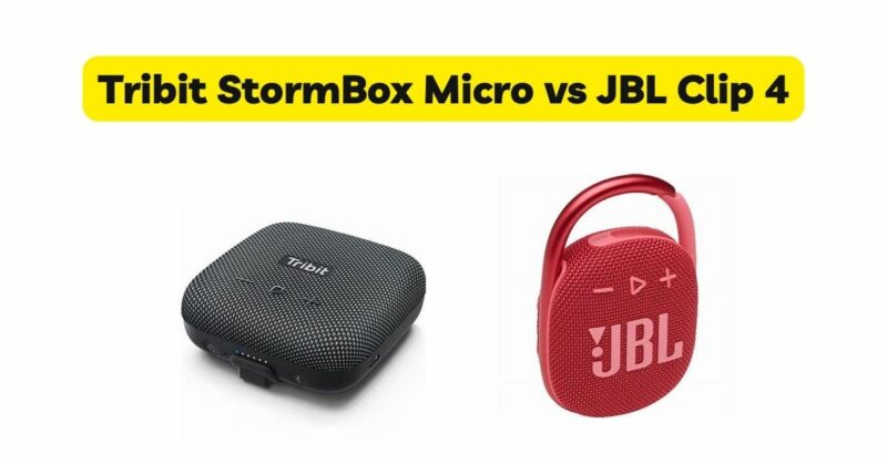 Tribit StormBox Micro vs JBL Clip 4