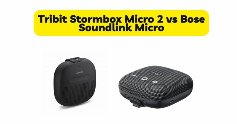 Tribit Stormbox Micro 2 vs Bose Soundlink Micro