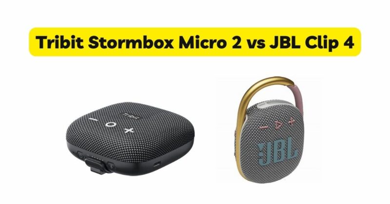 Tribit Stormbox Micro 2 vs JBL Clip 4