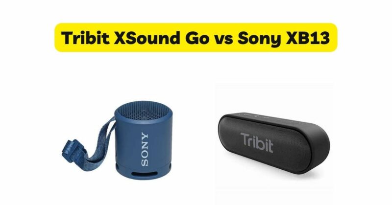 Tribit XSound Go vs Sony XB13