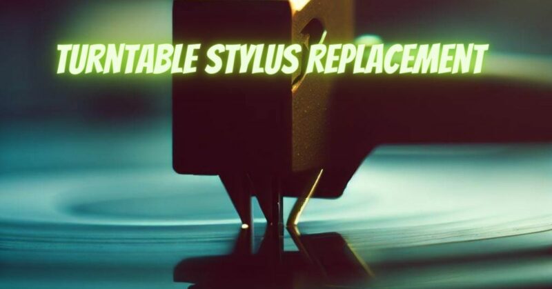 Turntable stylus Replacement