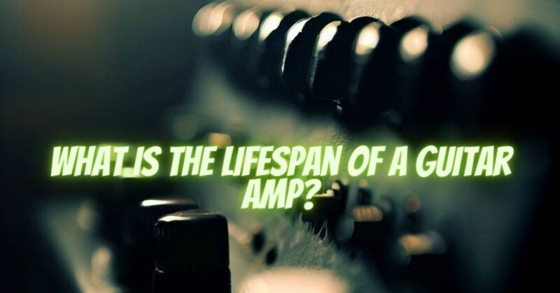 What is the lifespan of a guitar amp?