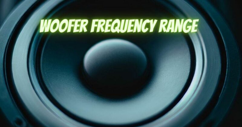 Woofer frequency range