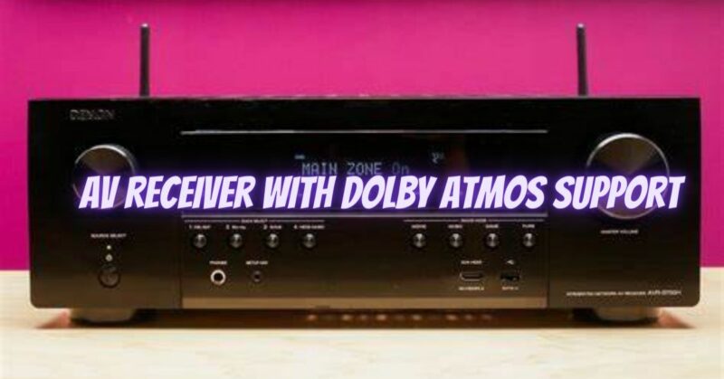 AV receiver with Dolby Atmos support