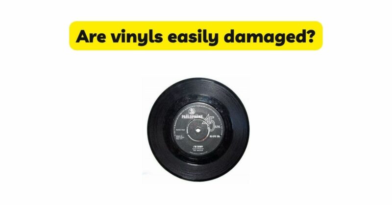 Are vinyls easily damaged?