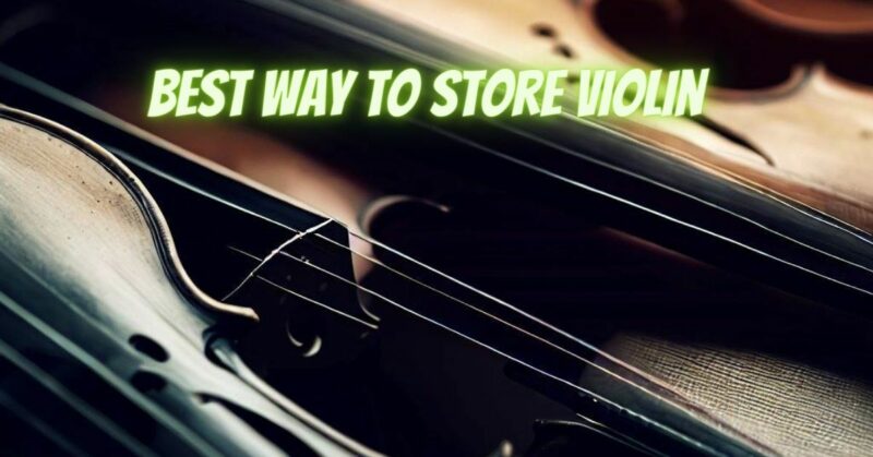 Best way to store violin