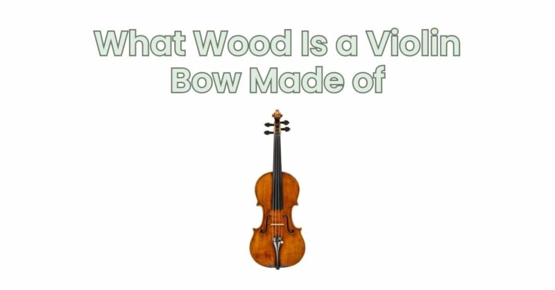 What Wood Is a Violin Bow Made of