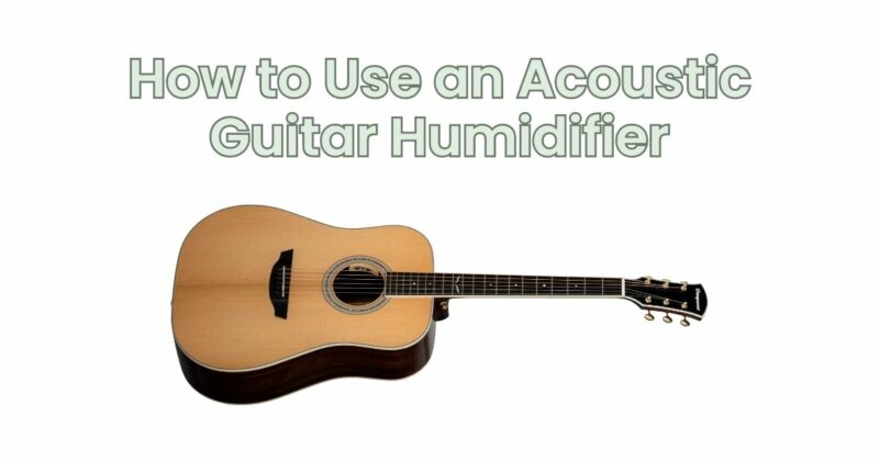 How to Use an Acoustic Guitar Humidifier