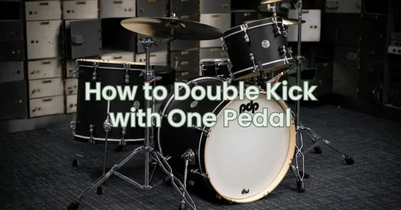 How to Double Kick with One Pedal