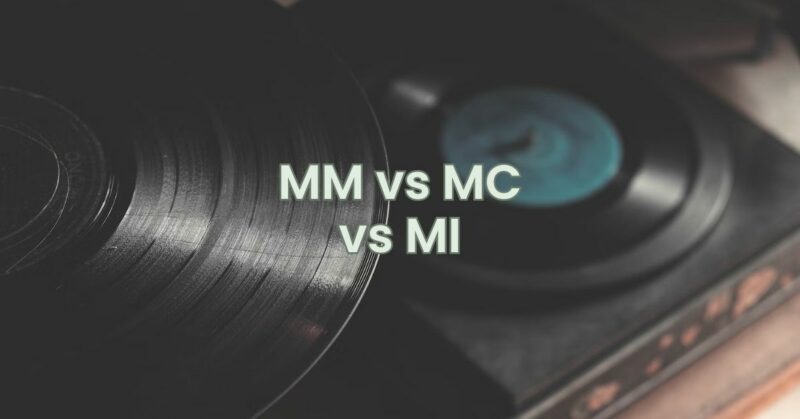 MM vs MC vs MI