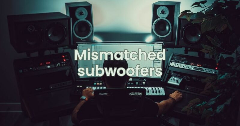 Mismatched subwoofers