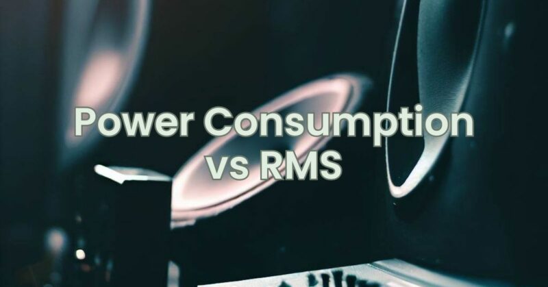 Power Consumption vs RMS