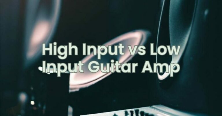 High Input vs Low Input Guitar Amp - All For Turntables