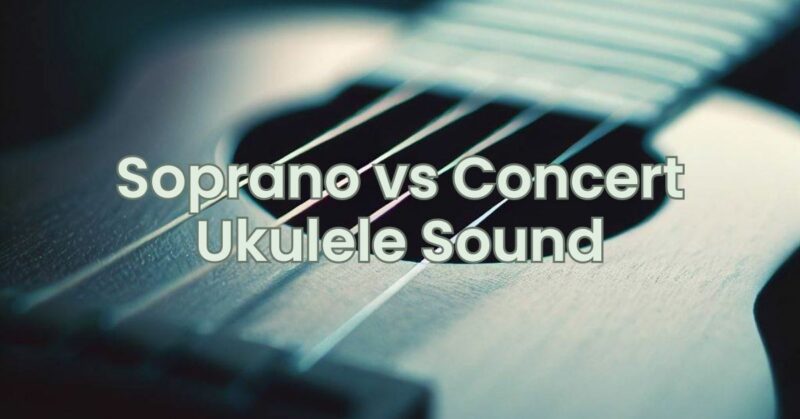 Soprano vs Concert Ukulele Sound
