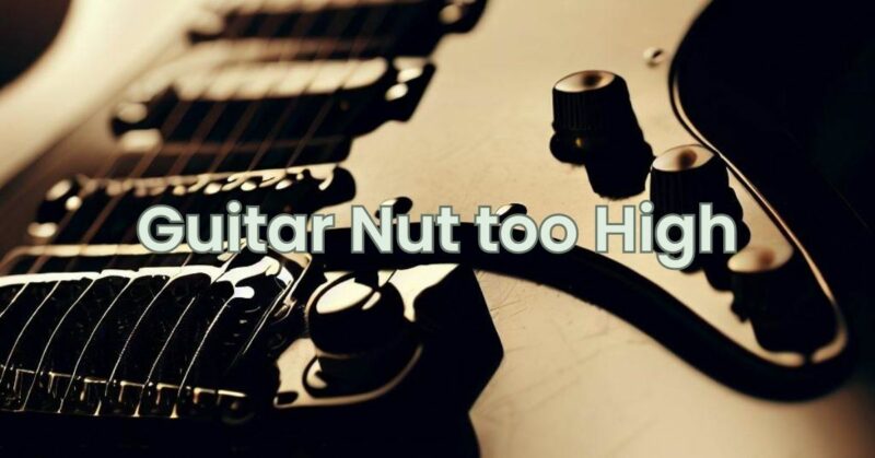Guitar Nut too High