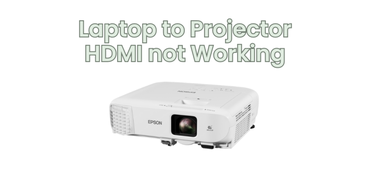 Kriminel Meget rart godt stabil Laptop to Projector HDMI not Working - All for Turntables