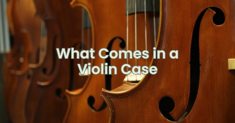 What Comes in a Violin Case