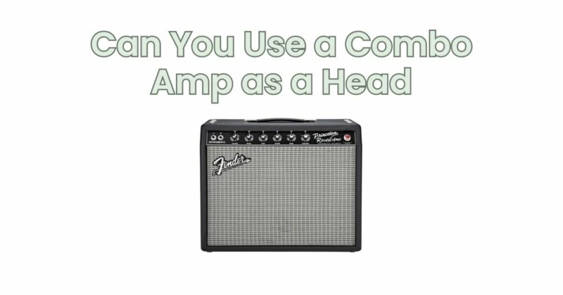 Can You Use a Combo Amp as a Head