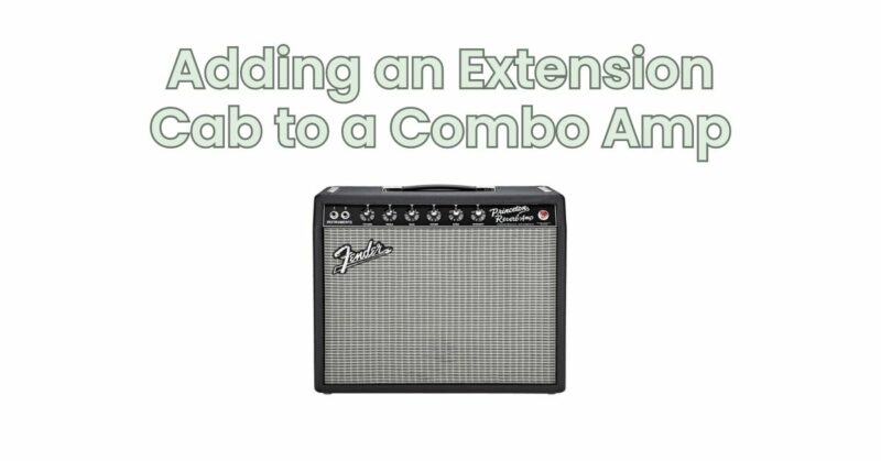 Adding an Extension Cab to a Combo Amp