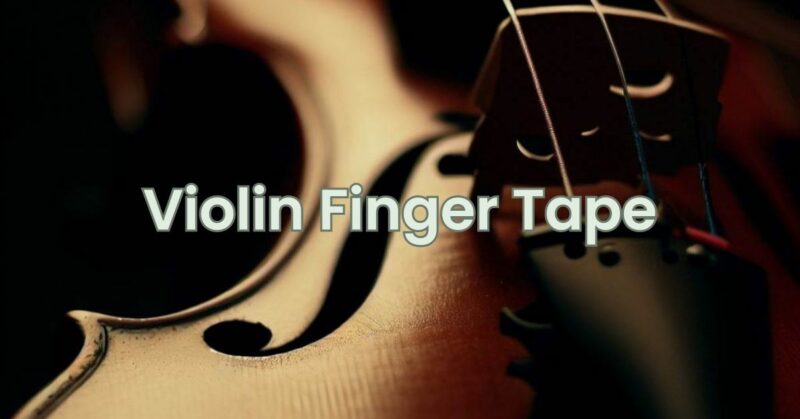 Violin Finger Tape