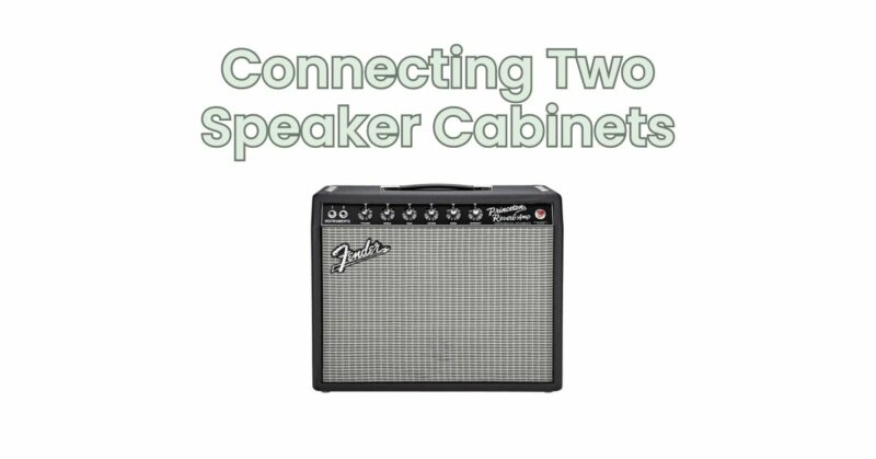 Connecting Two Speaker Cabinets