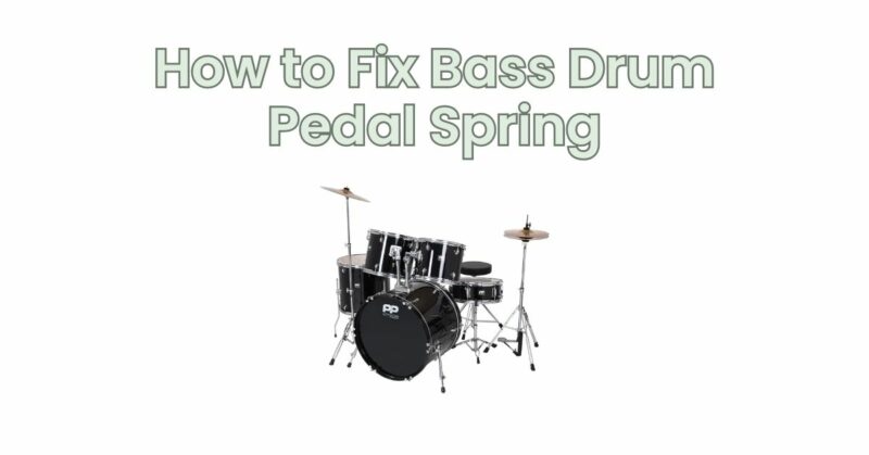 How to Fix Bass Drum Pedal Spring