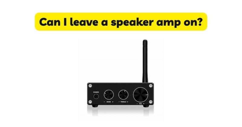 Can I leave a speaker amp on?