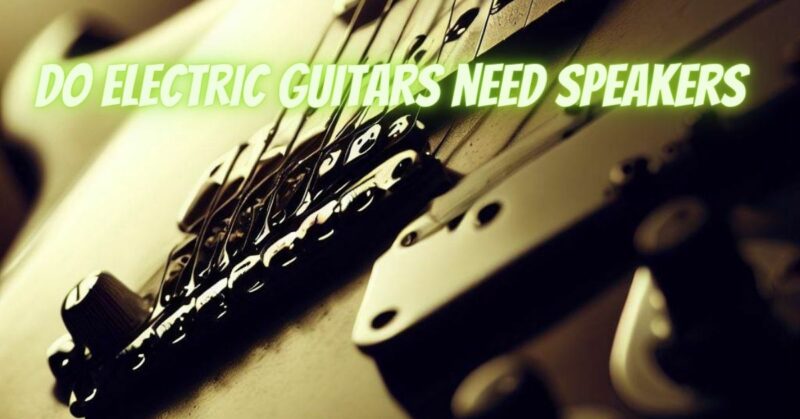 Do electric guitars need speakers