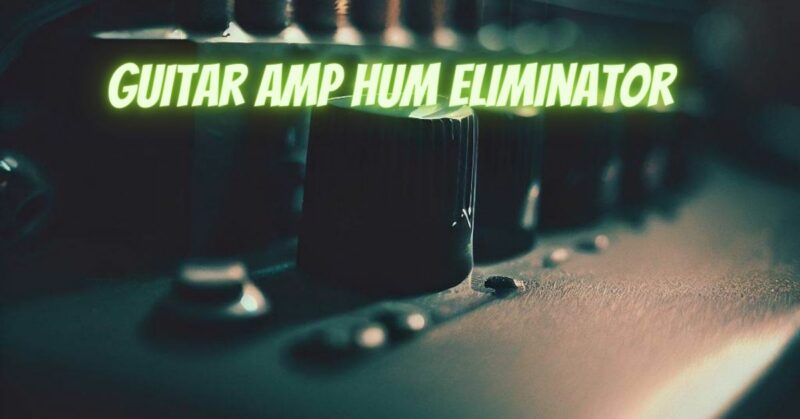Guitar amp hum Eliminator