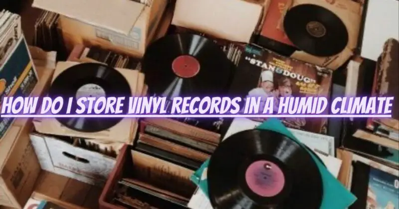 How do I store vinyl records in a humid climate