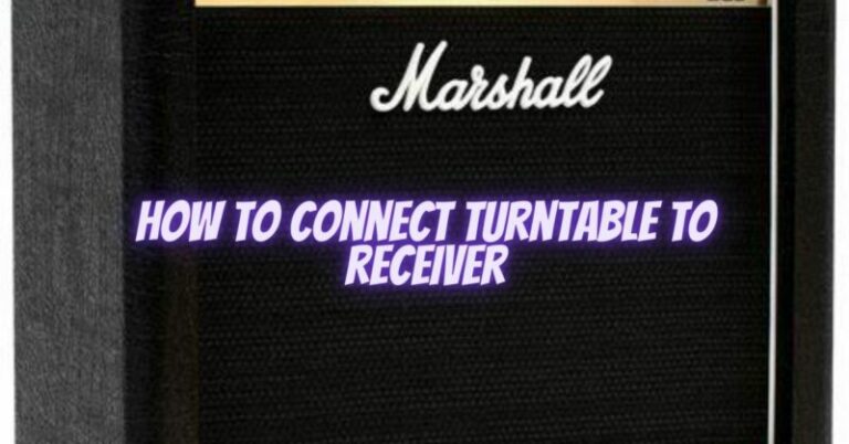 How To Connect Turntable To Receiver All For Turntables