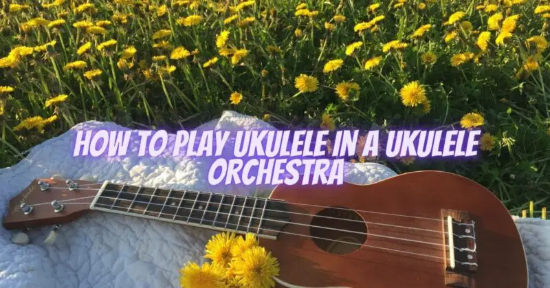 How to play ukulele in a ukulele orchestra