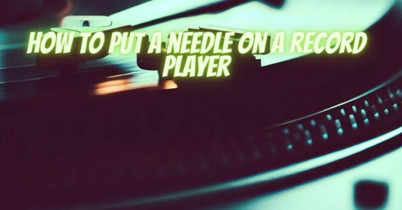 How to put a needle on a record player - All For Turntables