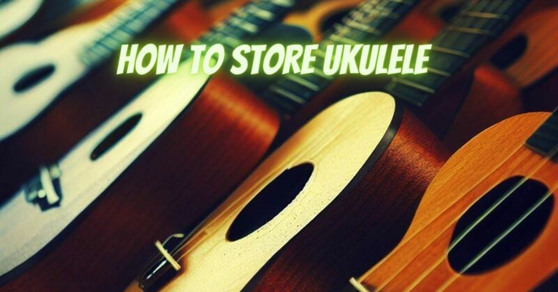 How to store ukulele