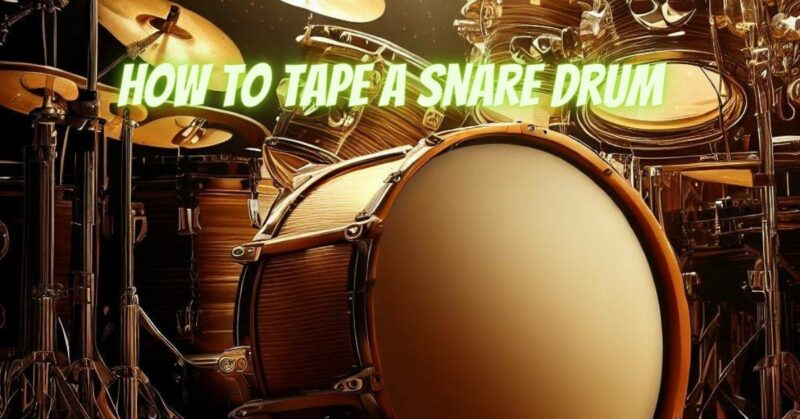How to tape a snare drum