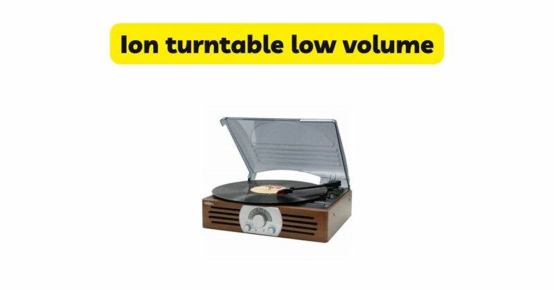 Ion turntable low volume