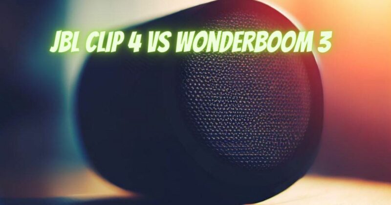 JBL Clip 4 vs Wonderboom 3