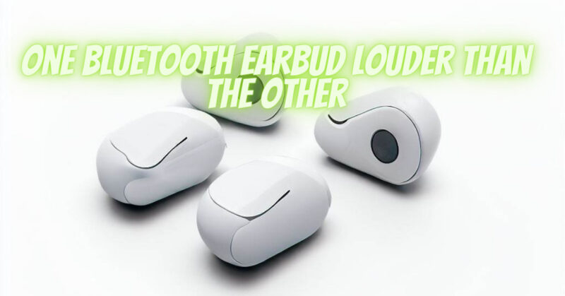 One Bluetooth earbud louder than the other - All For Turntables