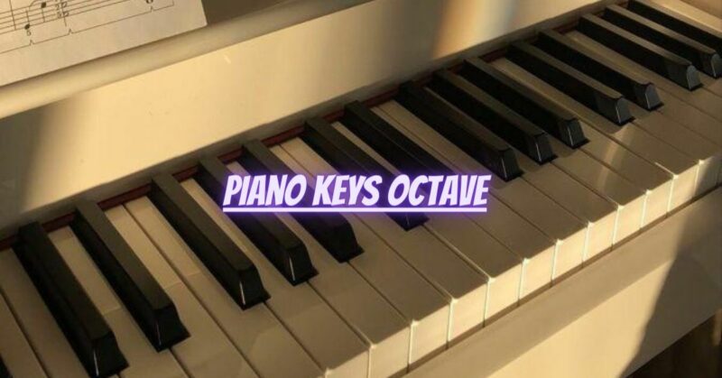 Piano keys octave